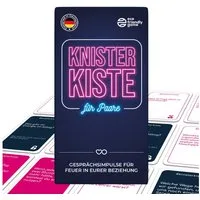 ATM GAMING Spiel Knisterkiste - Spiel für Paare, Paarspiel, Kartenspiel mit 180 Fragen und Aufmerksamkeiten