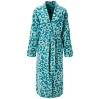 OTTO home Unisex-Bademantel Anna Leo, ideal für Sauna & Spa, Hotelbademantel, Morgenmantel, Langform, Walkfrottee, Kimono-Kragen, Gürtel, für Damen & Herren, mit Taschen, S-3XL, mit trendigem Animal-Print