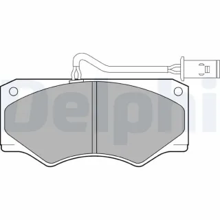 Delphi Bremsbel?ge vorne Iveco Daily 2 2,5 LP833