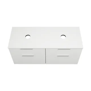 Burgbad Waschtischunterschrank Eqio 619x1400x550 Weiß Hochglanz, SGUV140F2009 SGUV140F2009