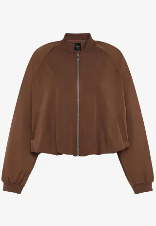 zero - Bomberjacke mit Reißverschluss downtown brown - Gr. - 38