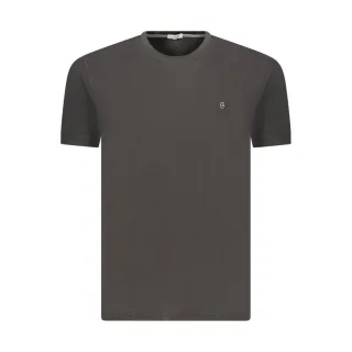 Coveri Moving Schwarzes Baumwoll Herren T-Shirt