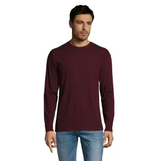 SOLS Herren Monarch Langarm T-Shirt (Oxblood)