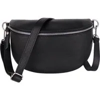 MIRROSI Bauchtasche Damen, Echtleder, Leder, Made in Italy, Umhängetasche, Brusttasche, (Schultertasche für jeden Anlass (1 Tasche & 1 Gurt), 3 Größen auswählbar), Crossbody Bag, Damen Taschen verstellbaren Schulterriemen