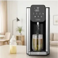 Caso Heißwasserspender HW 666 Inox UV, 2600 W, 7 Temperatureinstellungen, 7 Mengenausgaben, 2,7 Liter Wassertank