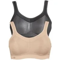 Anita Active Sport-BH Sport BH momentum (Spar-Set, 2-tlg., 2er-Pack) vorgeformte Cups, Uni, Mikrofaser