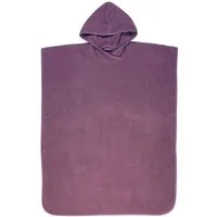 Wörner Badeponcho Badeponcho Uni, Baumwolle, Kapuze, maschinenwaschbar, trocknergeeignet