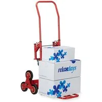 relaxdays Treppensackkarre Treppensteiger bis 150 kg