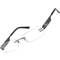 Fossil Brillengestell Korrektionsfassung Brille Titan Braun Stahl 53/18/135 - OF1157200, Titan