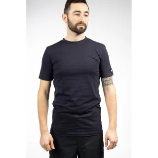 Caterpillar Essentials Kurzarm Baumwollhemd für Herren Blau