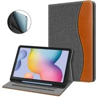 Fintie Tablet-Hülle für Samsung Galaxy Tab S6 Lite 10.4 2024/2022/2020, Soft TPU Rückseite, Schutzhülle mit S Pen Halter und Dokumentschlitze