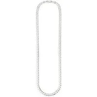 Bruno Banani Kette ohne Anhänger Schmuck Geschenk Silber 925 Halsschmuck Halskette Panzerkette