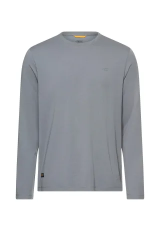 camel active - fleXXXactive® Langarmshirt mit Rundhalsausschnitt stormy blue - Gr. - L