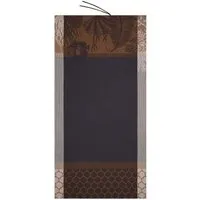 Le Jacquard Francais Strandtuch Recifs Encre 100x200 cm, Waffelpiqué (1-St), Waffelpiqué