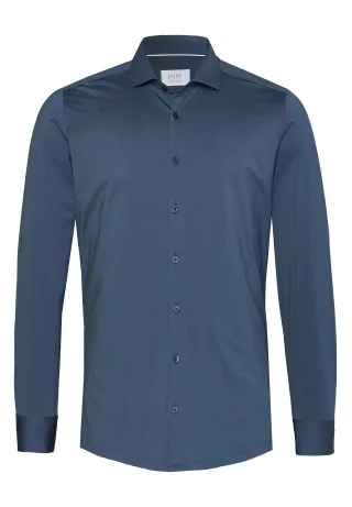 pure - PURE- Functional Hemd Langarm blau - Gr. - 44