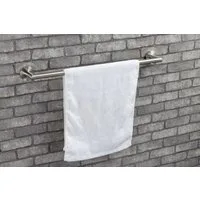 Ambrosya Handtuchhalter Badetuchhalter aus Edelstahl - Handtuchstange Handtuch Halter Wand, einfache Selbstmontage