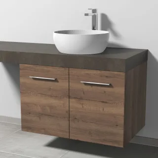 Sanipa Waschtischunterbau mit Türen 2morrow (G2363) 510x800x520 Eiche-Tabak, G236350 G236350