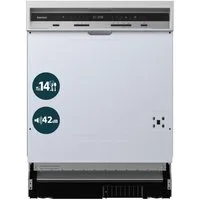 homeX teilintegrierbarer Geschirrspüler DWSI601442A, 10 l, 14 Maßgedecke, Einbau Spülmaschine teilintegriert 60 cm, 9 Programme, AquaStop, 42 dB