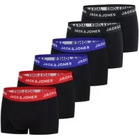 Jack & Jones Boxershorts Herren Retroshorts 6er Pack Basic Trunks (Vorteilspack, 6-St) Unterhosen mit Stretch