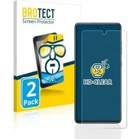 BROTECT Displayschutzfolie Schutzfolie für Samsung Galaxy S20 FE, 2 Stück, Displayschutz Schutz Folie Klar Transparent