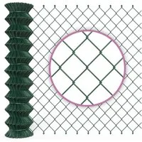 B!HOME Maschendrahtzaun Maschendrahtzaun grün/Gartenzaun mit Viereckgeflecht, idealer stabiler Zaun für Grundstück, Garten und Tiergehege