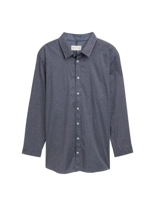 Tom Tailor - Plus Size - Gemustertes Hemd stormy blue fade stripe design - Gr. - 5XL
