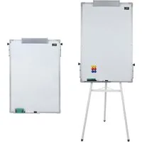 JEOBEST Magnettafel Dreibein Whiteboards mit Ständer 70 x 100 cm Standtafel, Höhenverstellbar, Trocken Abwischbare,für Zuhause Schule Büro