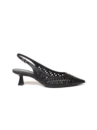 Michael Kors Slingback-Pumps Schwarz