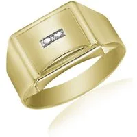 Firetti Siegelring Schmuck Geschenk Gold 333 Herrenring Goldring, mit Diamant
