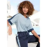 Vivance by Lascana Kurzarmshirt mit sportlichen Kontraststreifen