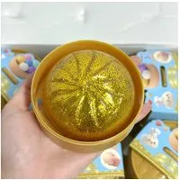 OLi Jumboball Realistisches Glitzer Knödel-Quetschspielzeug mit Bambus-Dampfgarer, Stressabbau-Spielzeug Dumpling-Squishy