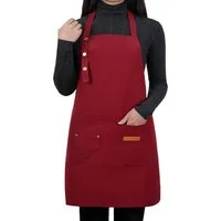 Agger Kochschürze für Damen und Herren mit verstellbaren Trägern und großen Taschen, (1-tlg), wasserdichte Kochschürze, ideal auch als Grillschürze