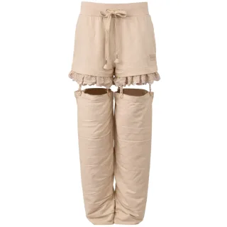 Puma x Rihanna Fenty Hosenträger Damen Beige Jogginghose