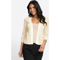 Sieh an! Strickjacke Cardigan 3/4-Arm Ajour