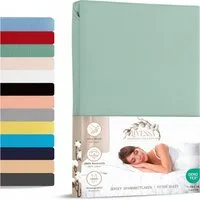 livessa Spannbettlaken Jersey Spannbettlaken Bettlaken Baumwolle weich Rundumgummi, Jersey, Gummizug: Rundumgummizug, In 9 Größen und vielen Farben erhältlich aus 100% Baumwolle