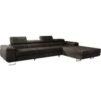 Luxusbetten24 Schlafsofa Designer Sofa Calvera Maxi, in Cord mit Schlaf- und Klappfunktion