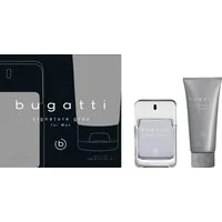 bugatti Duft-Set BUGATTI Signature Grey for him GP EdT 100ml + 200 ml SG, 2-tlg., Herrenduft-Set mit holziger Note, ideal für den Alltag.