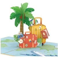 papercrush Geburtstagskarte Gute Reise Pop-Up Karte