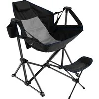COSTWAY Campingstuhl, Klappstuhl mit Kopfstütze, verstellbar, klappbar