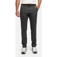 Indicode Chinohose Herren INPilli Regular-Fit Baumwollhose mit schmaler Passform mit praktischem, integriertem Gürtel
