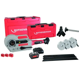 Rothenberger ROBEND 4000 E 4 Ah Li-Power Set,15-22-28mm, UK - 1000003401