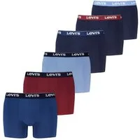 Levi's® Boxershorts LEVIS MEN REPEAT LOGO BOXER BRIEF (6er Pack) Logobund und ohne Eingriff