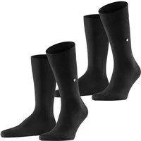 Burlington Socken Everyday 2-Pack Socken (2-Paar) aus weicher gekämmter Baumwolle