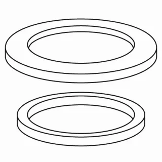 KWC Standrosette D48 komplett, chromeline,536238 536238
