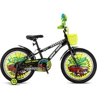 T&Y Trade Kinderfahrrad 20 Zoll Kinder Jungen Fahrrad Kinderfahrrad Rad Bike GRN26-008 Schwarz, 1 Gang, Kettenschutz, Schutzbleche, Korb, Klingel