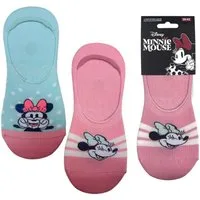 Disney Minnie Mouse Kurzsocken Socken 2er Set Damen Größe Onesize