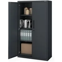 Jan Nowak Aktenschrank Metall Büroschrank 90 cm MEGAN 160 cm ohne Schublade Stahl (Stahl 0,6 mm 160 x 90 x 40 cm Wandmontage möglich PZH) Aktenschrank abschließbar Schloss 2 Schlüssel robust 4 Farben