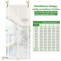 Sekey Insektenschutz-Tür Magnetisches Insektenschutznetz für Türen, zuschneidbar, einfache Montage ohne Bohren, für Balkon & Terrasse