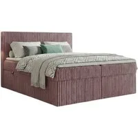 A&J MöbelLand GmbH Boxspringbett RALF mit Bettkasten, Topper und gepolstertem Kopfteil. (Boxspringbett mit Bettkasten und gepolstertem Kopfteil)