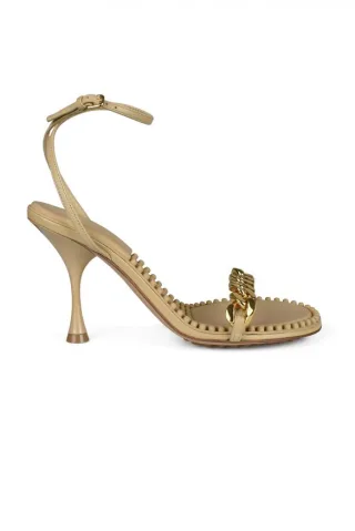Bottega Veneta Dot Sandalen Beige